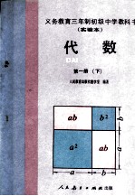 义务教育三年制初级中学教科书 实验本代数 第1册 下