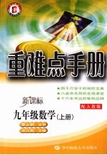 重难点手册 数学 九年级 上 新课标 配人教版