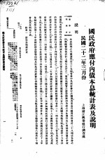 国民政府应付内债本息统计表