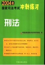 2004年国家司法考试冲刺练习 刑法