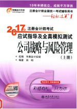 2017年注册会计师考试应试指导及全真模拟测试 公司战略与风险管理 上