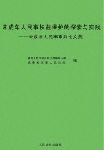 未成年人民事权益保护的探索与实践 未成年人民事审判论文集