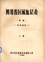 四川省区域地层表（草稿） 下