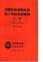 中国有色金属企业伤亡事故典型案例汇编 1989年度 第7分册