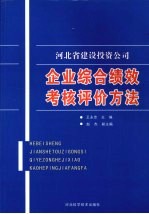 河北省建设投资公司企业综合绩效考核评价方法