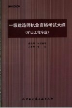 一级建造师执业资格考试大纲 矿山工程专业