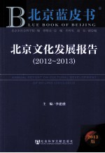 北京蓝皮书 北京文化发展报告 2012-2013