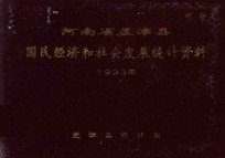 河南省孟津县国民经济和社会发展统计资料 1993年