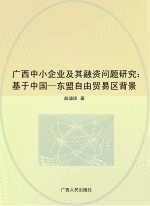 广西中小企业及其融资问题研究：基于中国-东盟自由贸易区背景