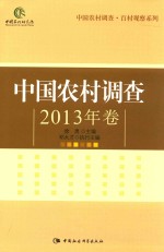 中国农村调查  中国农村调查  2013年卷