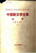 中国新文学大系 第8集 诗集