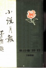 小说月报 第19卷 10-12号 1928 第十号