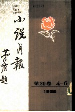 小说月报  第20卷  4-6号  1929  第四号