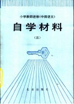 小学教师进修《中师语文》自学材料 3