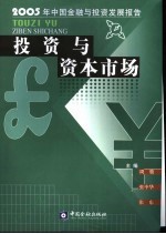 投资与资本市场 2005年中国金融与投资发展报告