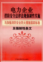 电力企业消防安全法律法规强制性实施与加强消防安全防火措施国家标准及强制性条文 第1卷