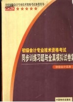 初级会计技术资格考试同步训练习题与全真模拟试卷集 初级会计实务