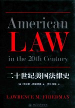 二十世纪美国法律史=American law in the 20th century