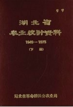 湖北省农业统计资料 1949-1975 下