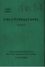 20世纪90年代国际政治中的伊斯兰 研究报告