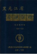 1986-1990黑龙江省金融资料 农业银行卷