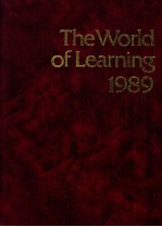 THE WORLD OF LEARNING 1989 THIRTY-NINTH EDITION