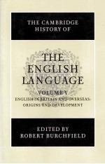 THE CAMBRIDGE HISTORY OF THE ENGLISH LANGUAGE VOLUME V