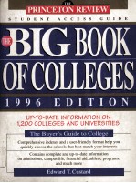 THE PRINCETON REVIEW STUDENT ACCESS GUIDE THE BIG BOOK OF COLLEGES 1996 EDITION