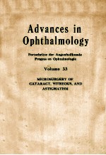 ADVANCES IN OPHTHALMOLOGY VOLUME 33 MICROSURGERY OF CATARACT