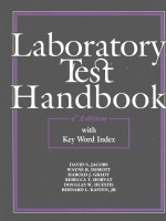 LABORATORY TEST HANDBOOK 4TH EDITION WITH KEY WORD INDEX