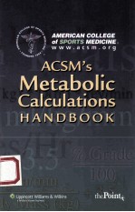 ACM'S METABOLIC CALCULATIONS HANDBOOK