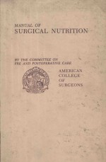 Manual of surgical Nutrition