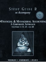 Study guide B to accompany financial and managerial accounting a corporate approach