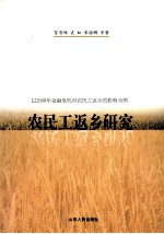 农民工返乡研究 以2008年金融危机对农民工返乡的影响为例