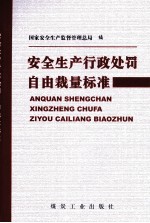 安全生产行政处罚自由裁量标准