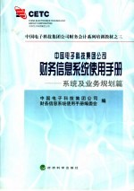 中国电子科技集团公司财务信息系统使用手册 系统及业务规划篇