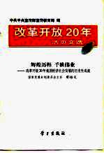 改革开放20年活页文选 1 辉煌历程 千秋伟业-改革开放20年我国经济社会发展的历史性成就