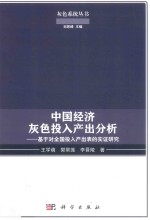 灰色系统丛书 中国经济灰色投入产出分析 基于对全国投入产出表的实证研究