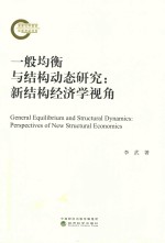 一般均衡与结构动态研究  新结构经济学视角