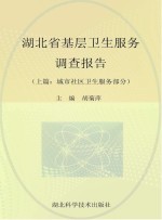 湖北省基层卫生服务调查报告 城市社区卫生服务部分