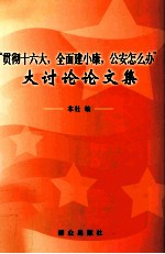 “贯彻十六大，全面建小康，公安怎么办”大讨论论文集