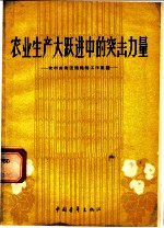 农业生产大跃进中的突击力量 农村共青团组织的工作经验