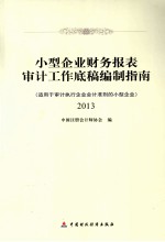 小型企业财务报表审计工作底稿编制指南2013  适用于审计执行企业会计准则的小型企业