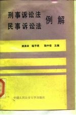 刑事诉讼法民事诉讼法例解