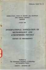 INTERNATIONAL ASSOCIATION OF METEOROLOGY AND ATMOSPHERIC PHYSICS