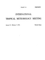 INTERNATIONAL TROPICAL METEOROLOGY MEETING