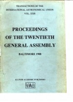 PROCEEDINGS OF THE TWENTIETH GENERAL ASSEMBLY(BALTIMORE 1988)