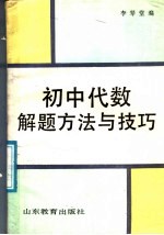 初中代数解题方法与技巧