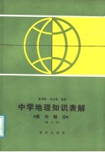 中学地理知识表解 高中部分