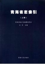 青海省志·索引 上